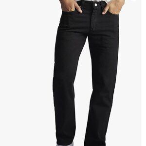 NWT Lee Men's Regular Fit Straight Leg Jean, black, 38x29